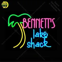 Neon Sign Lake Shack Palm Tree Neon Signs for Restaurant Glass Tubes Neon Bulbs Signboard decorate Room wall Handcraft Bar sign