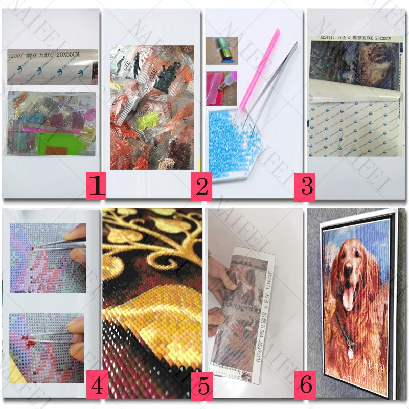 5D Diamond Embroidery Africa Elephant Son Cross Stitch Sets Unfinished Decorative DIY Painting Giraffine Tiger | Дом и сад