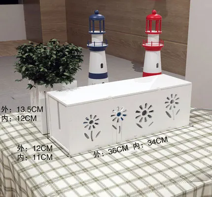 Flower Large Saim пластиковый провод коробка для хранения зарядное устройство Шнур питания Кабель скрытый ящик компьютерная линия отделочные коробки розетка буксировочная линия Органайзер A-124 - Цвет: Flower Large