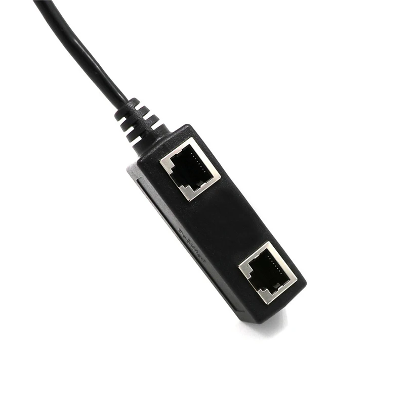 Интернет-шунт розетки от 1 до 2 Разъем LAN Ethernet RJ45 переходник-удлинитель