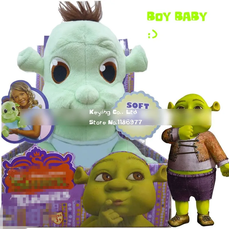 Новое поступление милая плюшевая игрушка кукла Shrek для детей на день рождения