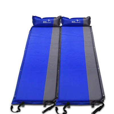 blue 2 шт/1 лот! Flytop(170+ 25)* 65*5 см, Автоматический надувной матрас для одного человека, для кемпинга, рыбалки, пляжа, пикника, палатки - Цвет: blue