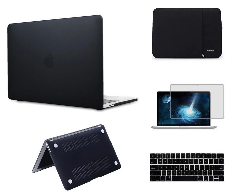 Жесткий матовый чехол POSEIT 4 в 1 сумка для ноутбука клавиатуры с ЖК экраном Apple Macbook