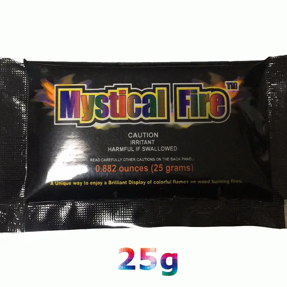 

25g Improved Version Magic Tricks For Magicians Mystical Fire Color Flame Powder Bonfire Coloring Agent Outdoor Party Supplies