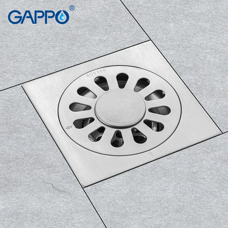 GAPPO дренаж анти-запах из нержавеющей стали для ванной комнаты душевой сток в полу