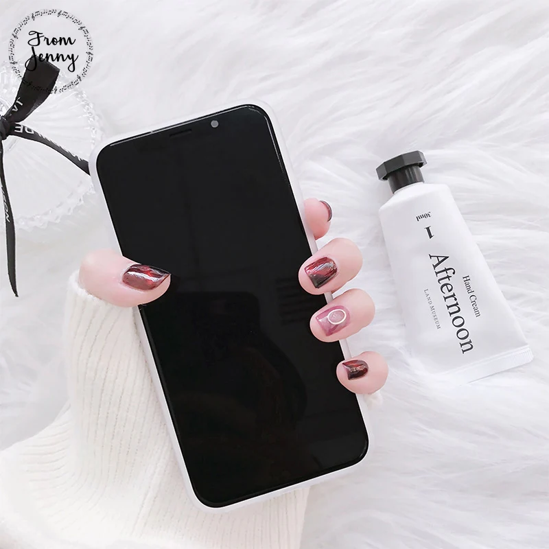 От Jenny Pink Plaid чехол для телефона iphone X 8 8plus 7 7plus мягкая Задняя накладка чехла из ТПУ