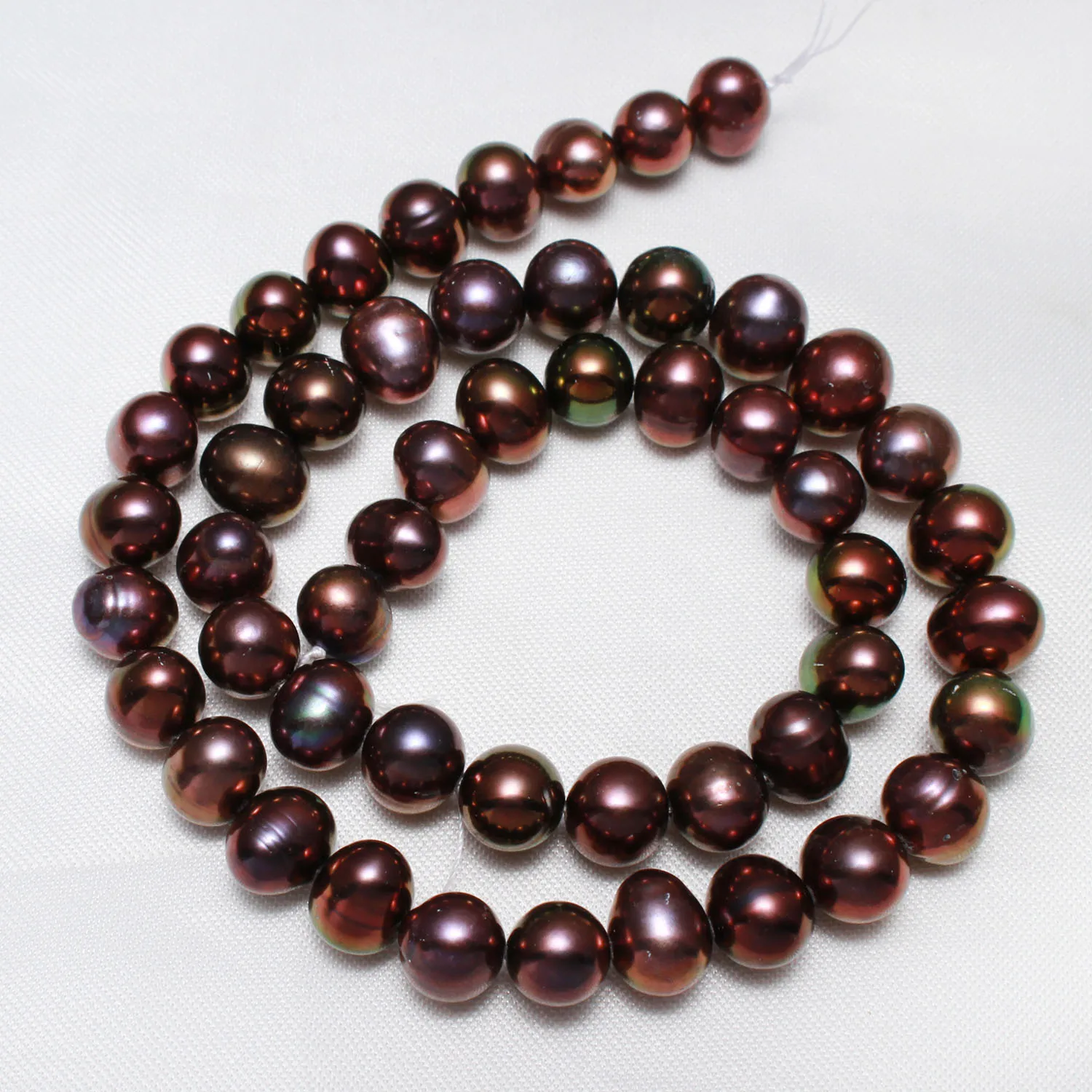 

Cultured Potato Freshwater Pearl Beads 8-9mm Approx 0.8mm Sold By Strand