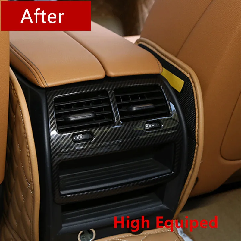 

Car Armrest Rear Air Conditioner Outlet Decoration Frame Cover Trim For BMW 5 Series G30 G38 2018 2019 Auto Interior Accessories