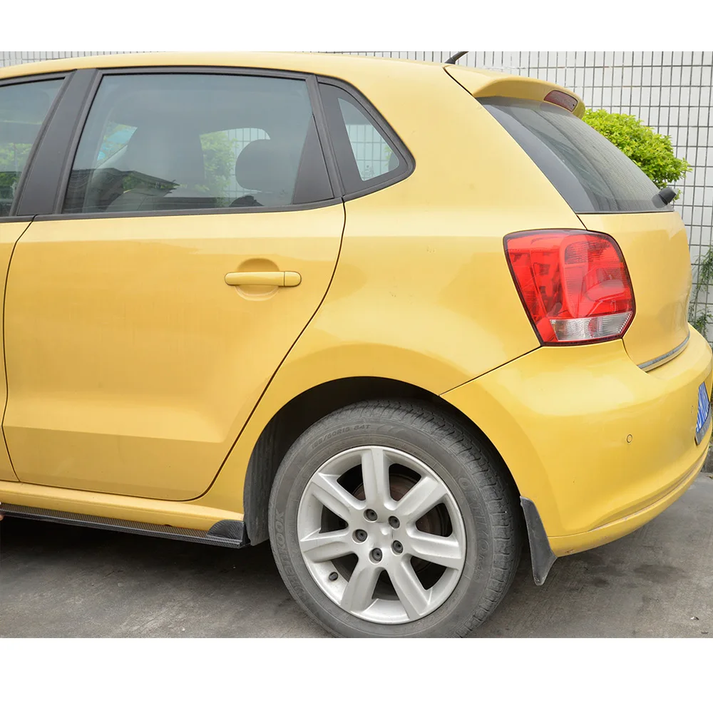 Автомобильные боковые юбки из углеродного волокна фартук для Volkswagen VW POLO