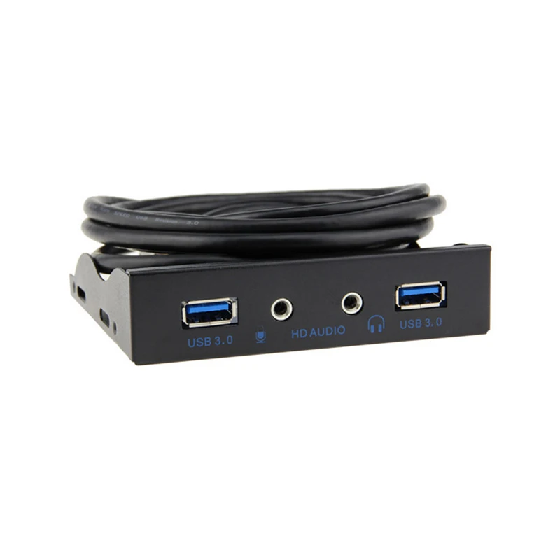 Передняя панель на 2 USB-порта 3 5 дюйма с аудио кабелем | Компьютеры и офис