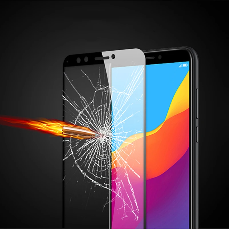 Y5 Y6 Prime 2018 Полное покрытие экрана стеклянная пленка для Huawei Honor 7A 7C Pro AUM L41 L29 защита