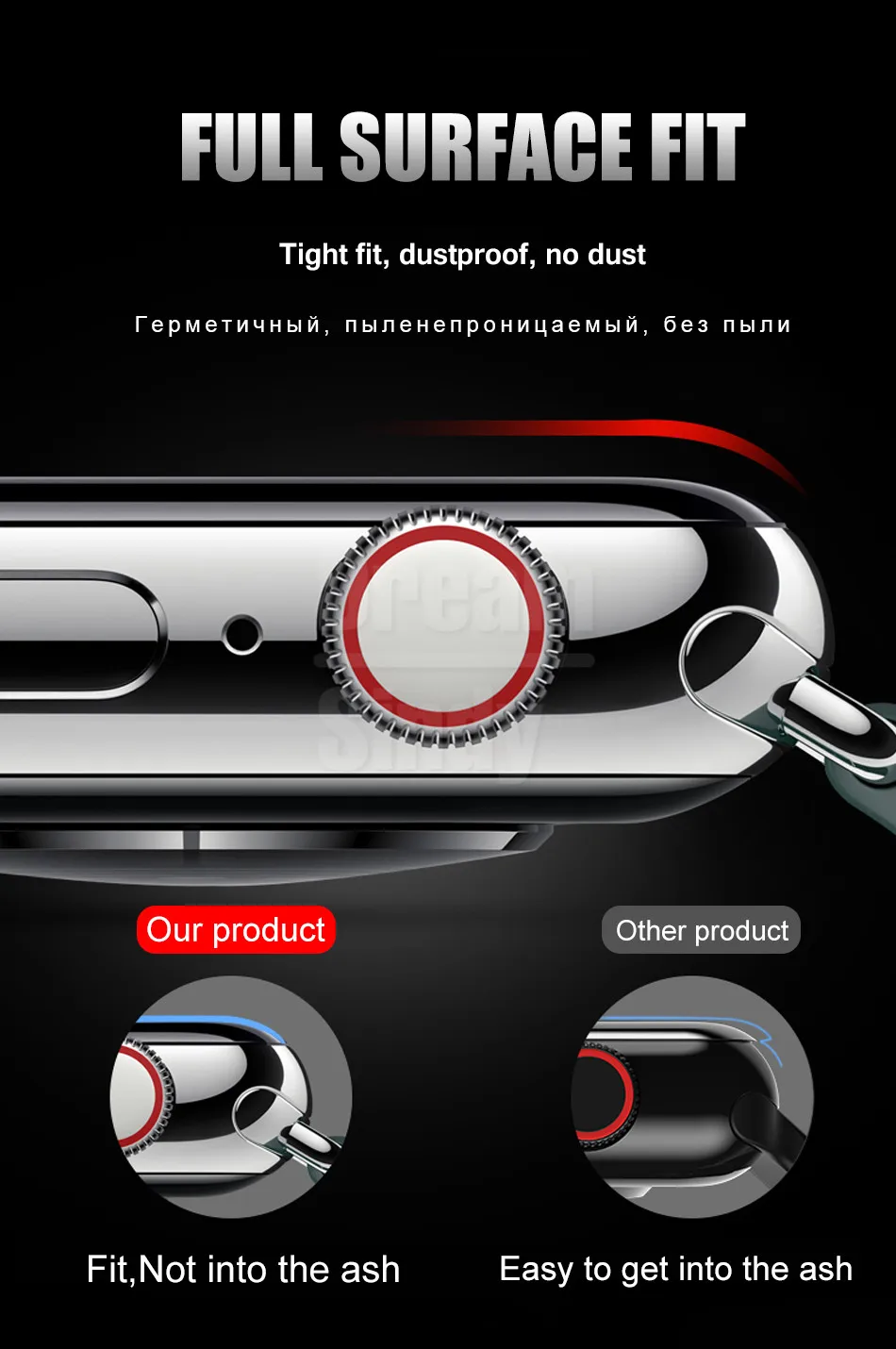 15D Curved Edge Tempered Glass On The For Iwatch 1 2 3 4 Screen Protective Glass For Apple watch 38 40 42 44 mm Protector Film