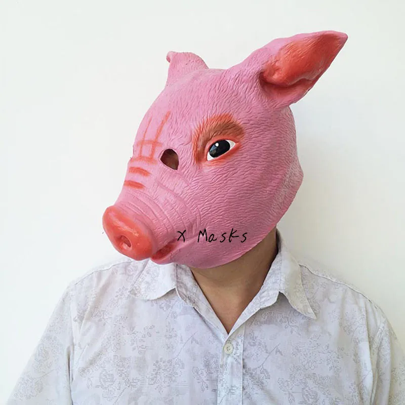 Маска свинки PGM Хэллоуин латексные костюмы розыгрыши маски маскарадные