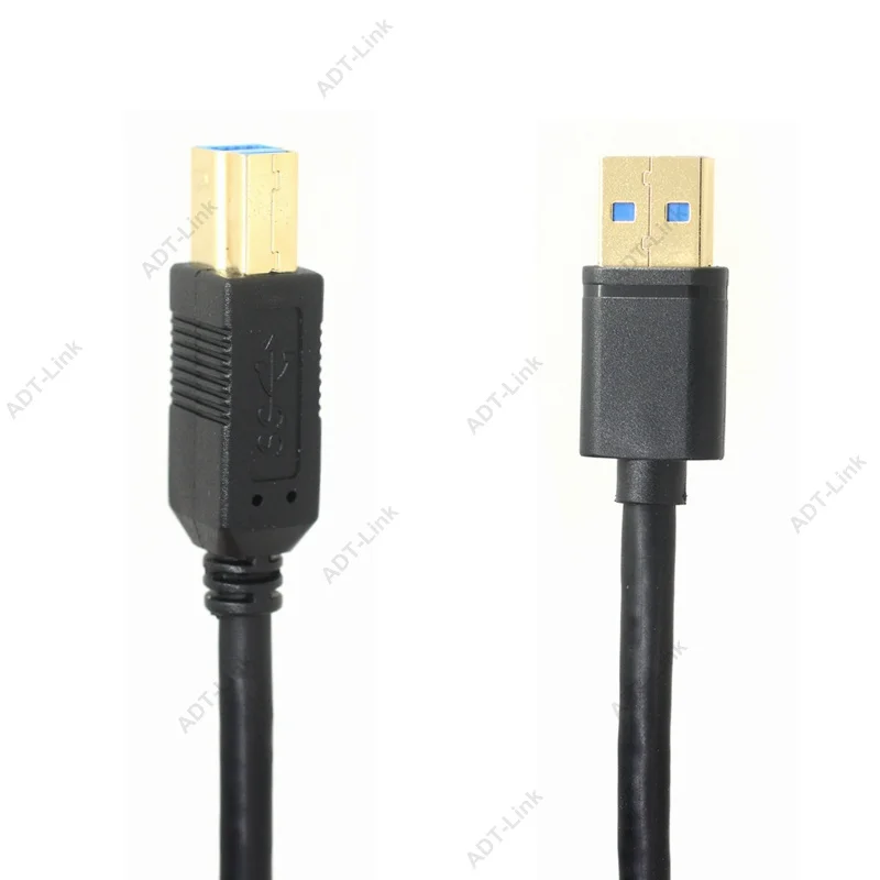 USB кабель с позолоченным штекером типа B (папа) A (Папа) 3 0 для Canon Epson HP ZJiang принтер