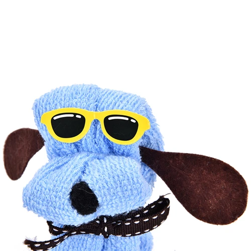 Новая собака форма торта + солнцезащитные очки полотенце микрофибра мочалка