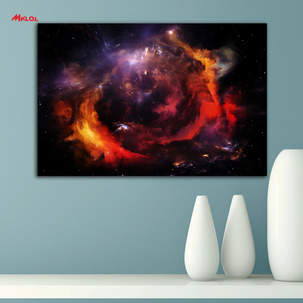 

Large Wall Art,unreal clouds,Restaurant study Bedroom Decor Wall oil Painting Print Nice wall picture for living room no frame b