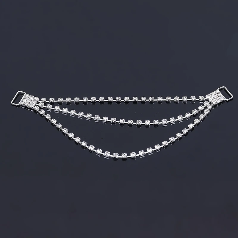 

Engood 2018New 20Pcs Pendant Style Rhinestone Bikini Connectors/ Buckle Chain For Swimming Wear Bikini Decoration CN04-CN16