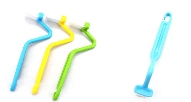 Переносная щетка для унитаза чистки V-type изогнутая чаша случайный цвет ОК 0158 1 шт. |