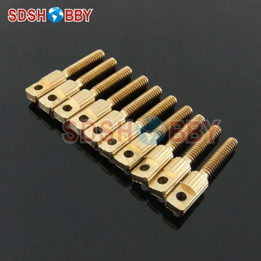 10 шт. короткий шатун с плоскими головками и зубцами M3 x L23mm (Американская система)