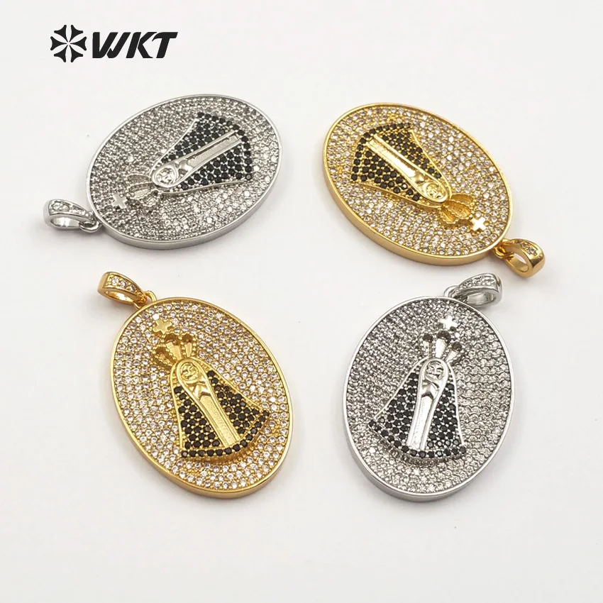 WT-MP105 WKT классическая овальная кубическая церия оксид корона кулон с портретом