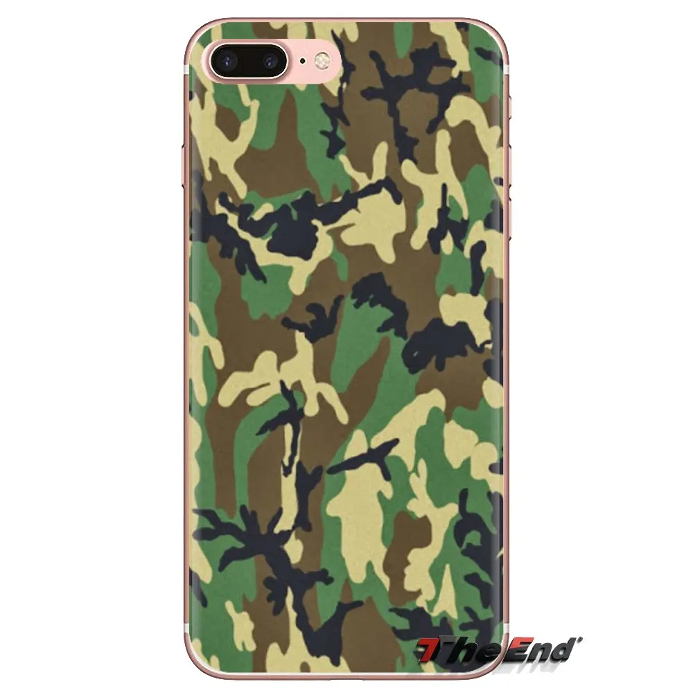 Colorful Army Camo Camouflage Skin For LG Spirit Motorola Moto X4 E4 E5 G5 G5S G6 Z Z2 Z3 G2 G3 C Play Plus Mini TPU Shell Cases |