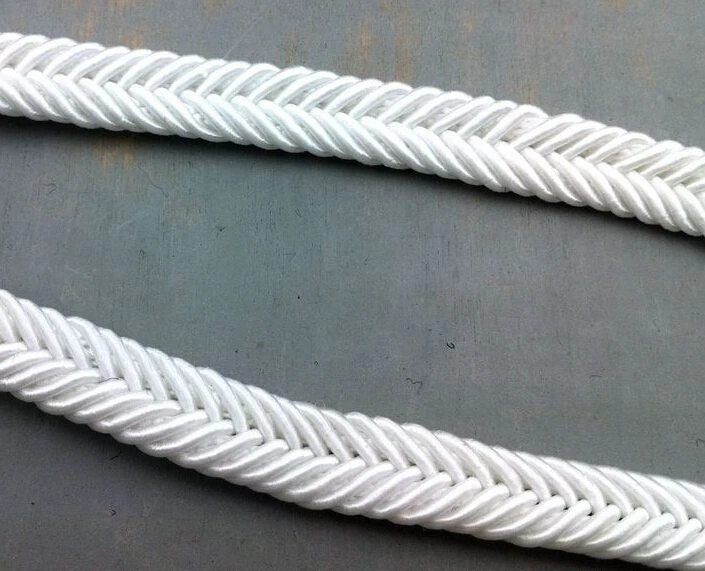 Лента плетеная кружевная 10 ярдов шириной 5 мм