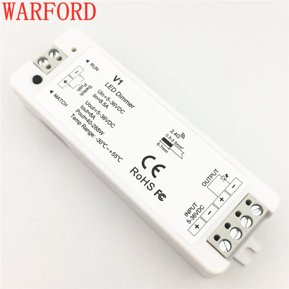 V1 + RT1 DC5V 36V Беспроводной 2 4G RF сенсорный светодиодный регулятор света контроллер