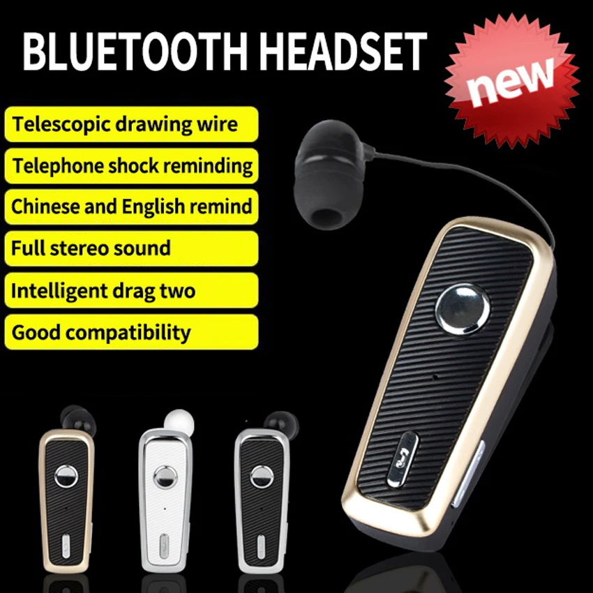2019 Funelego клипса с Bluetooth гарнитура Беспроводной наушники оригинальный фара