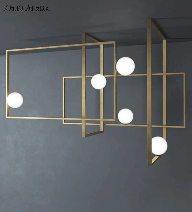 Современные Люстры Из Латуни MONDRIAN стеклянный потолочный светильник от VeniceM lampe светодиодный светильник Lampadario iluminaria для гостиной столовой
