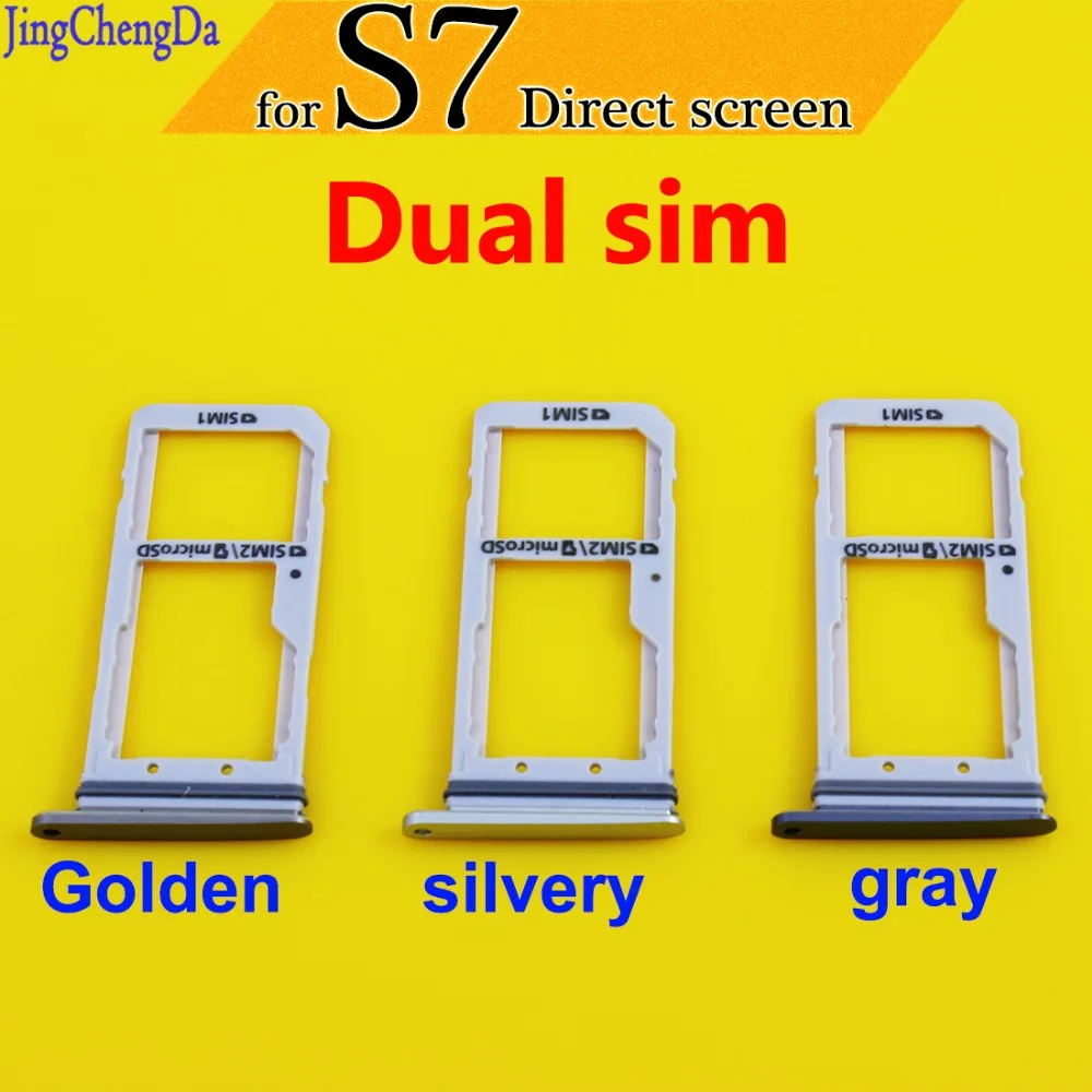 Держатель слота JCD для двух SIM карт Samsung Galaxy S7 Прямой ремонт экрана чехол запасные