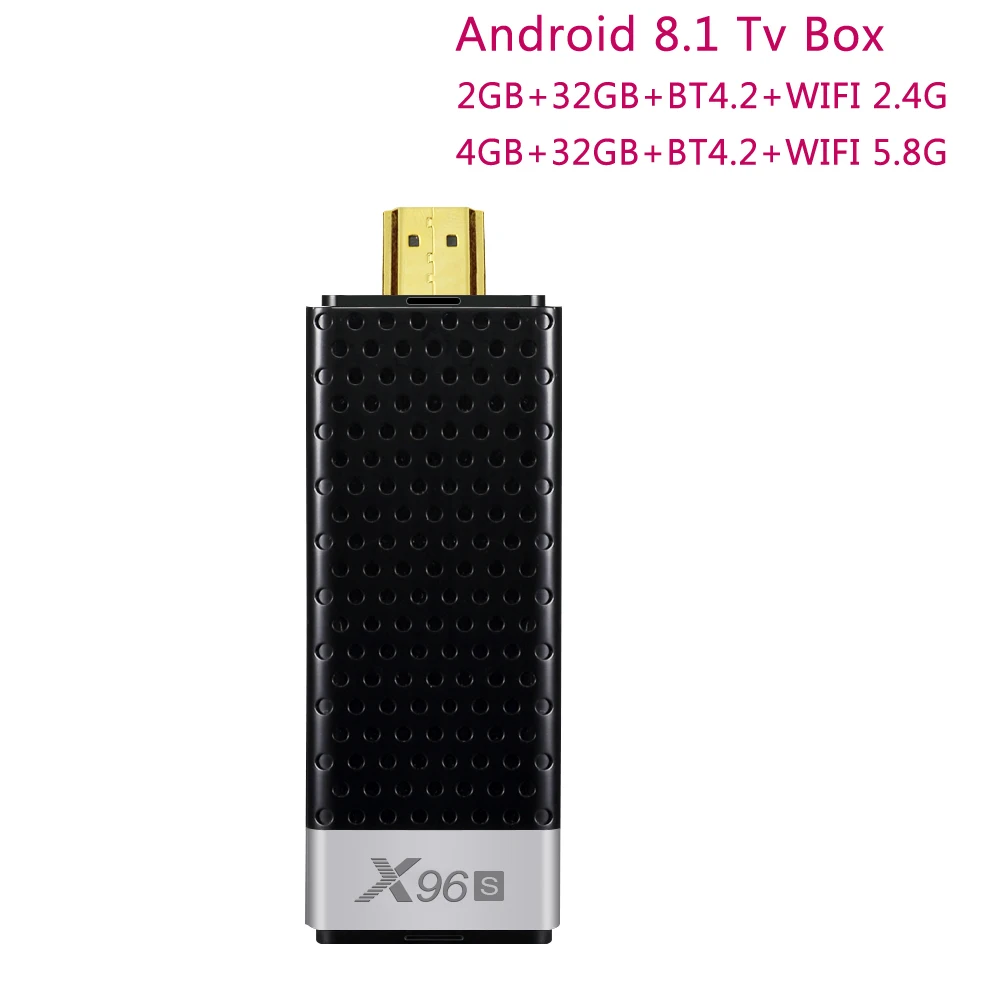Смарт ТВ приставка X96S 2 Гб 16 Гб 4G 32 ГБ Android 8,1 ТВ приставка 5,0 WiFi Bluetooth 1000M медиаплеер x96 ТВ приставка android tv Stick