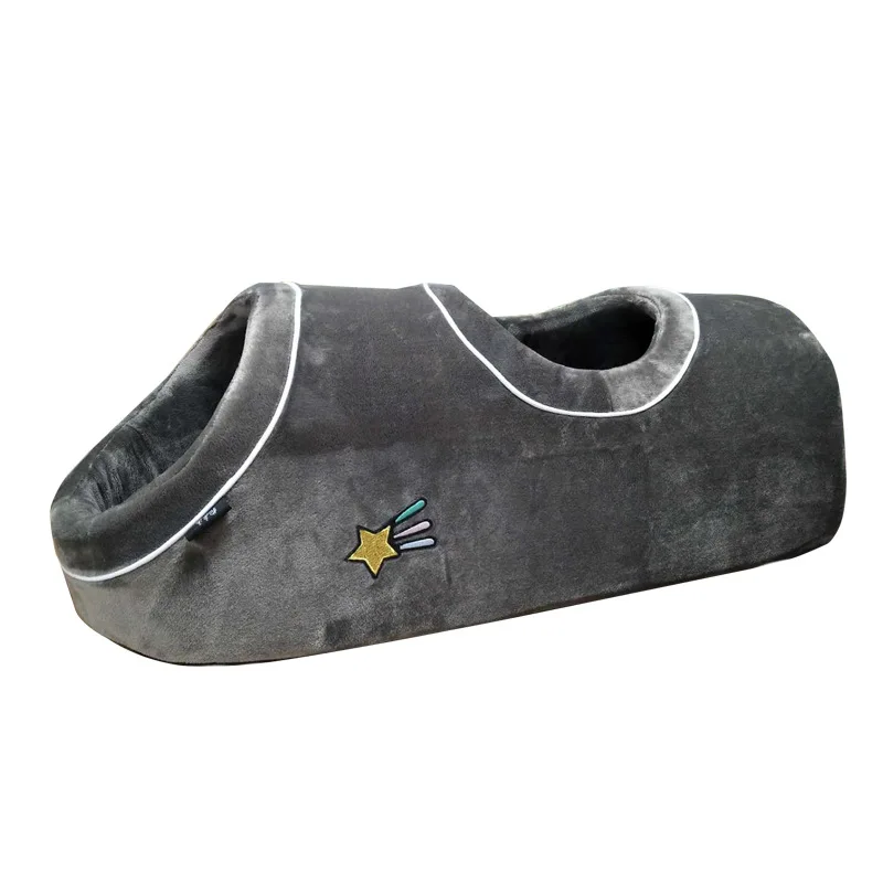 style 2 Petshy кошки кровати дом Забавный Pet туннель для кошек 2 отверстия играть трубы мягкая теплая маленькая собака кровать коралловый флис удобный питомца щенка гнездо - Цвет: style 2