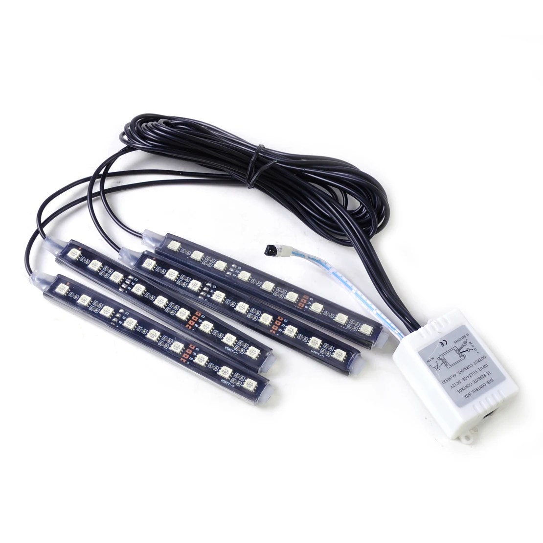 DWCX новый автомобиль 12V Интерьер пол 9 LED Декоративные атмосферные огни освещение