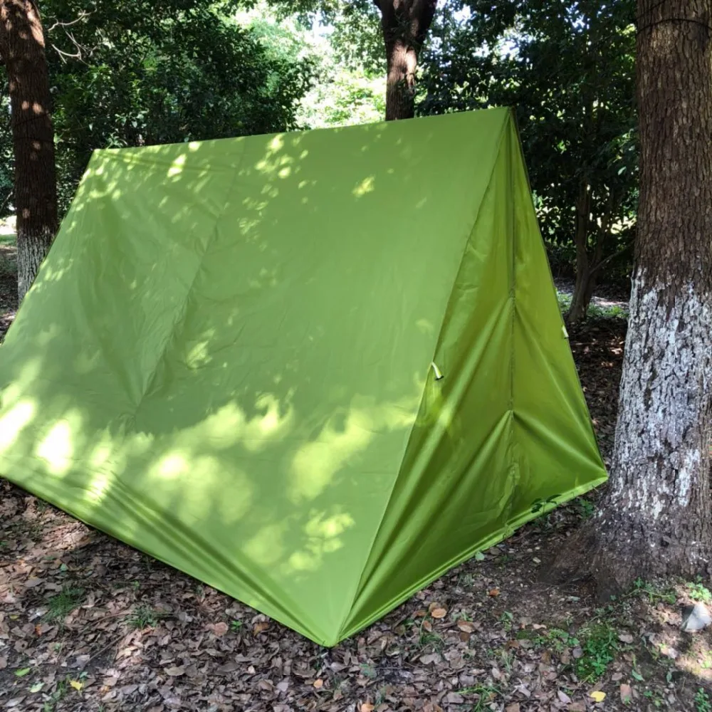 Tenda di campeggio impermeabile all'aperto di vendita calda di CZX-279, un tipo di carattere tenda di pioggia, Tarp della mosca della pioggia, Tarp di Ripstop per l'amaca