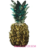 sequins pineapple strass iron appliques designs iron on transfer hot fix motif designs patches for shirt
