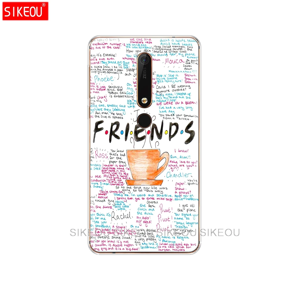 Силиконовый чехол для телефона Nokia 5 3 6 7 PLUS 8 9 /Nokia 1 2 2018 серия Friends TV Show Sitcom|Бамперы| |