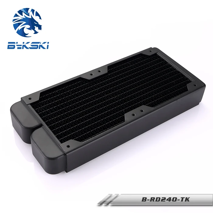 Двухрядный медный радиатор Bykski B RD240 Tk 240 мм с жидкостным охлаждением 38