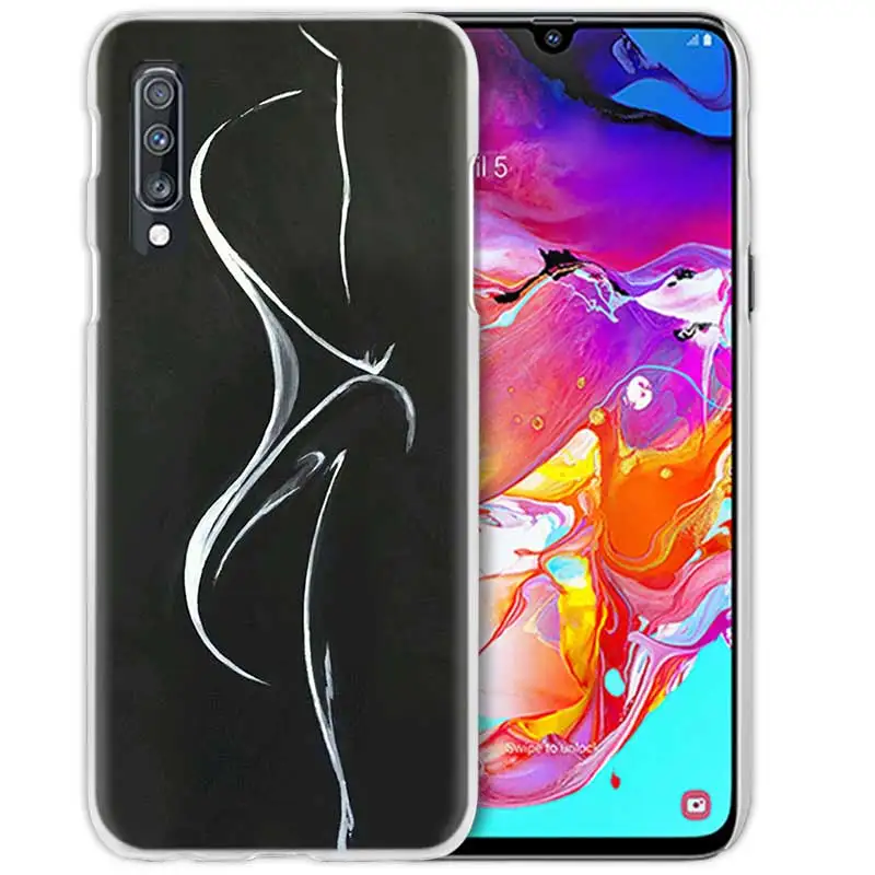 Чехол для samsung Galaxy A50 A70 A20e A40 A30 A20 A10 A8 A6 Plus A9 A7 жесткий прозрачный чехол для телефона - Цвет: 05