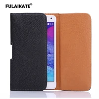 fulaikate litchi pattern universal leather holster for samsung galaxy s6 waist pocket for s5i9082 climbing portable case bag