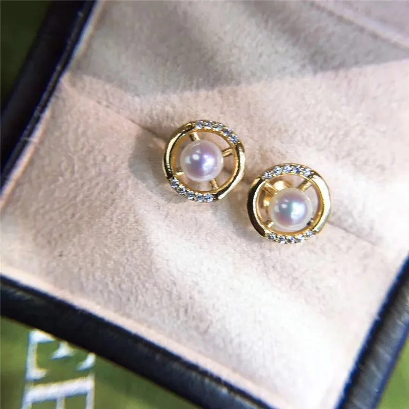 Новые тибетские серебряные модные серьги с натуральным пресноводным белым