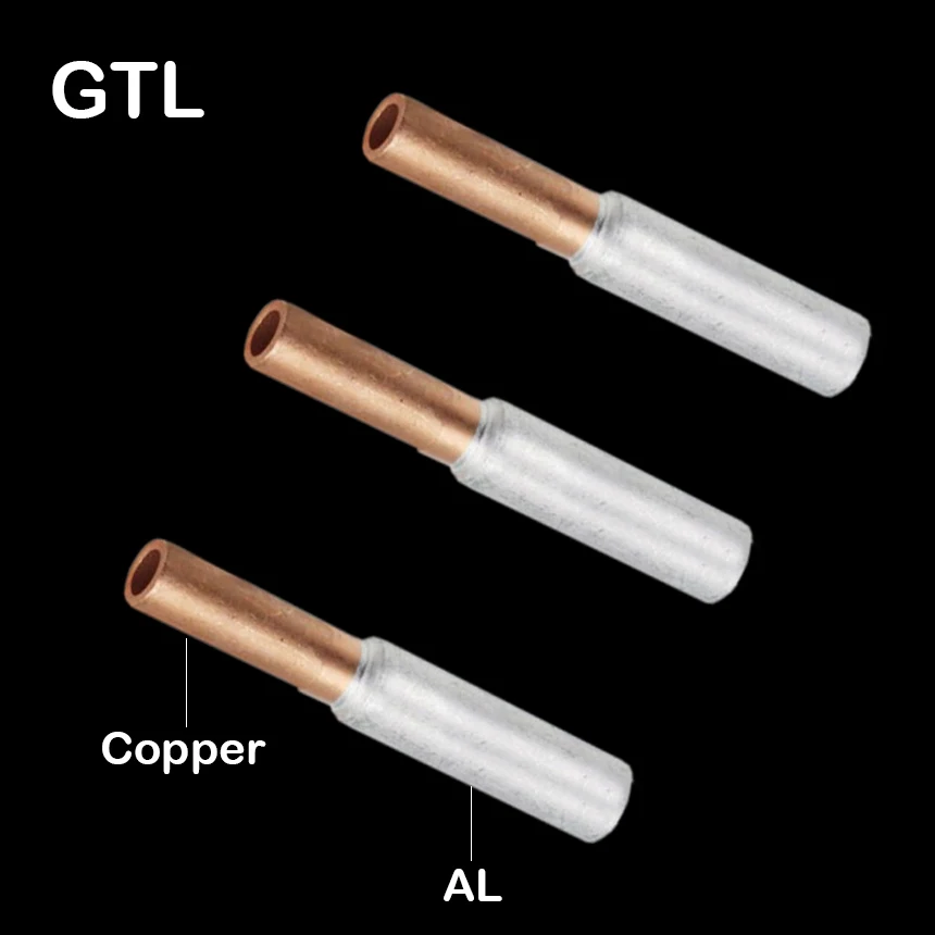 

GTL-150 GTL-185 GTL-240 Copper Aluminum CU-AL Tube Cable Wire Bimetallic Splice Sleeve Lug Ferrule Connector Crimp Terminal