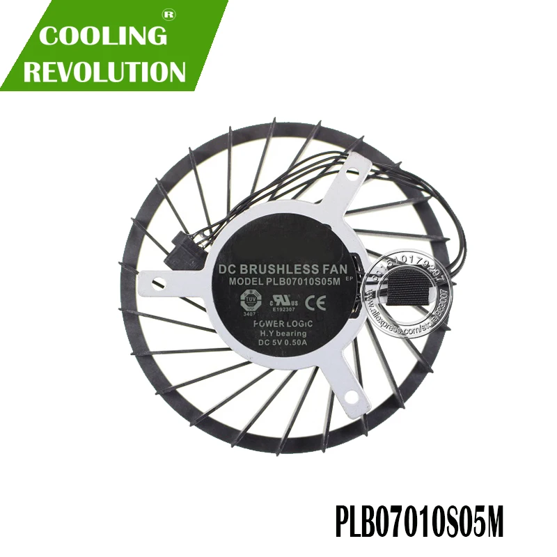 Ventilador sem Escova Plb07010s05m dc 5v 0.50 Ventilador de Refrigeração para Evga dc