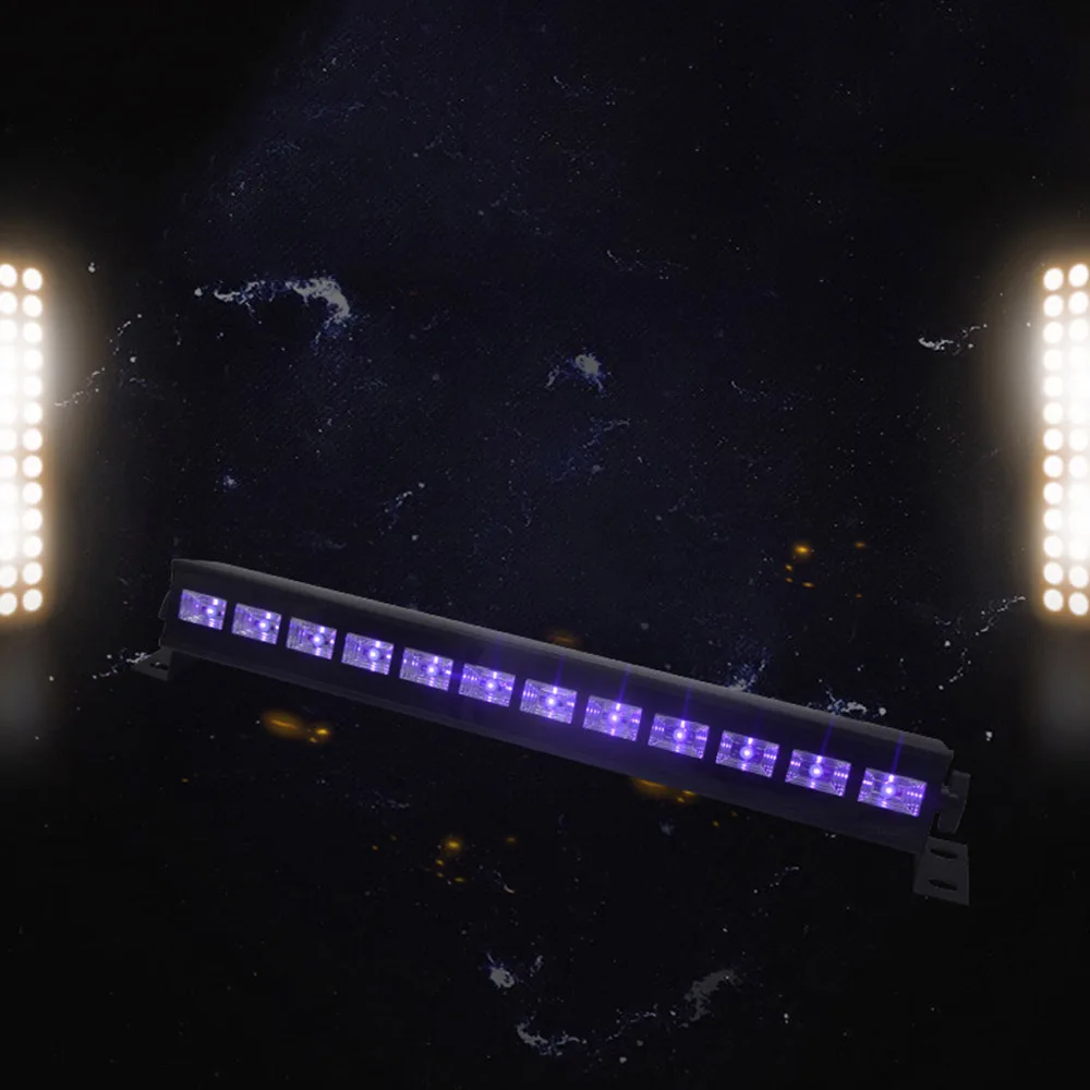 12 LED Дискотека УФ фиолетовый черный свет DJ 36 Вт Par лампа для вечеринки Рождество