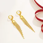 Женские длинные серьги MxGxFam, 57 линий, модные украшения из чистого золота 24 К, свинца и никеля