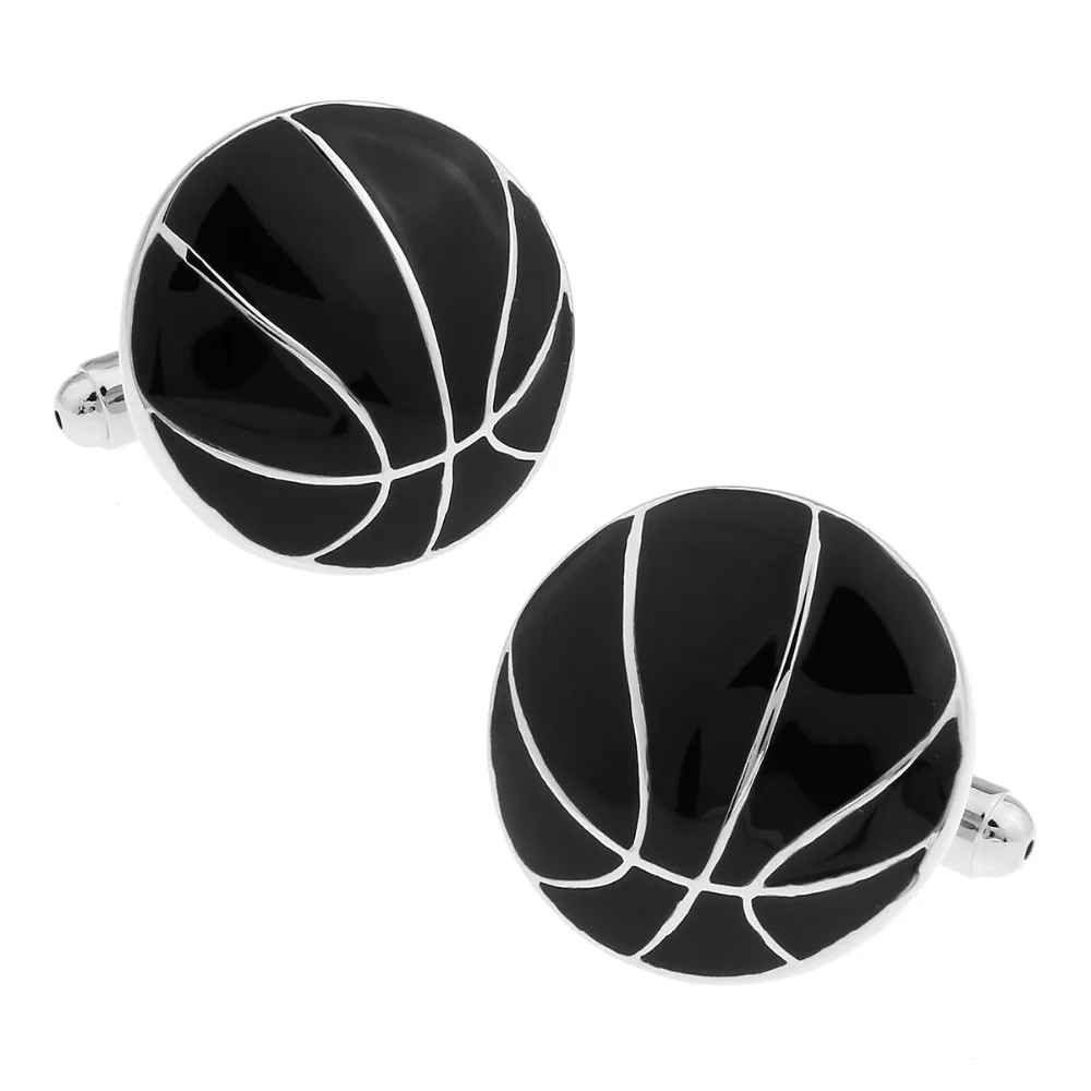 Mens Wedding Cufflinks Novelty Fancy Black Basketball &amp Clean Cloth 165775 | Украшения и аксессуары