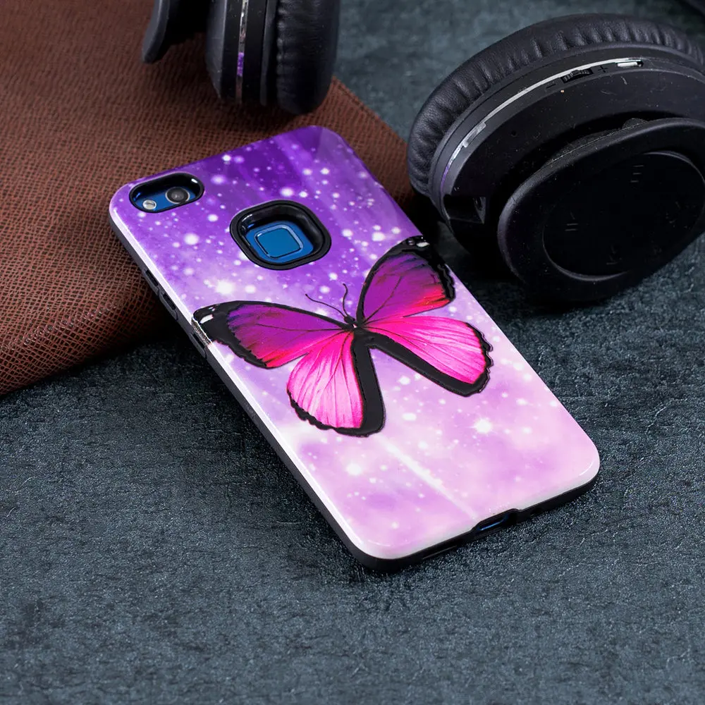 Чехол для телефона Huawei P10 Lite P10Lite WAS-LX1 роскошный модный окрашенный ТПУ Мягкий