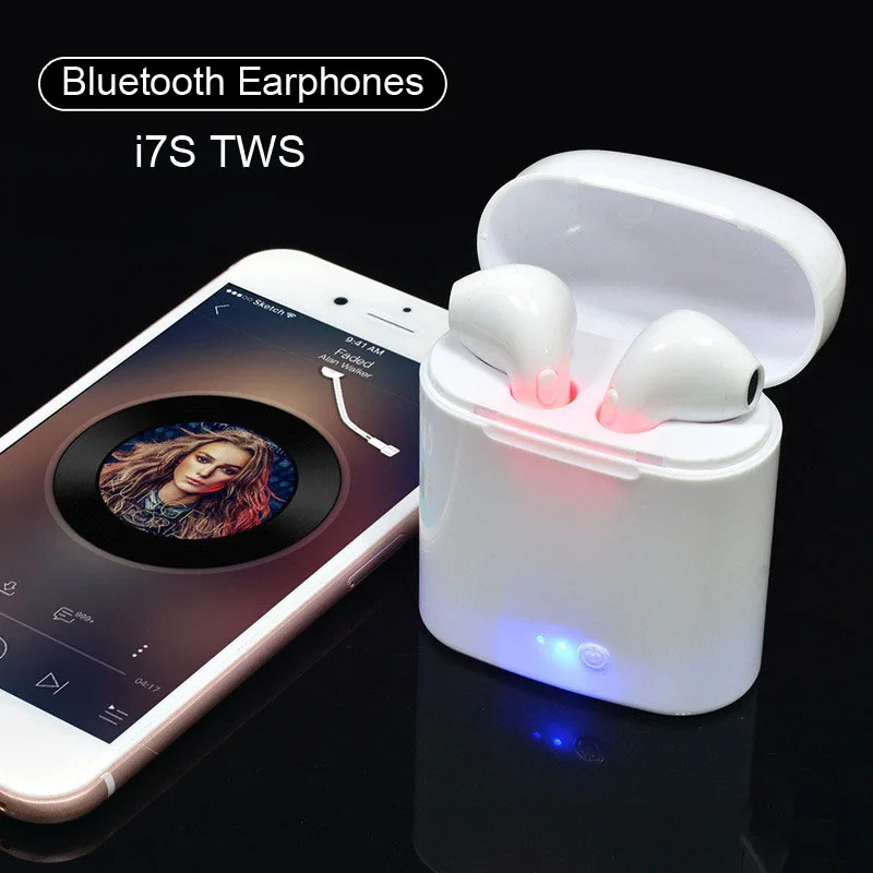 I7s Tws Bluetooth наушники мини беспроводные наушники спортивные наушники громкой связи беспроводная гарнитура с зарядным устройством для всех телефонов