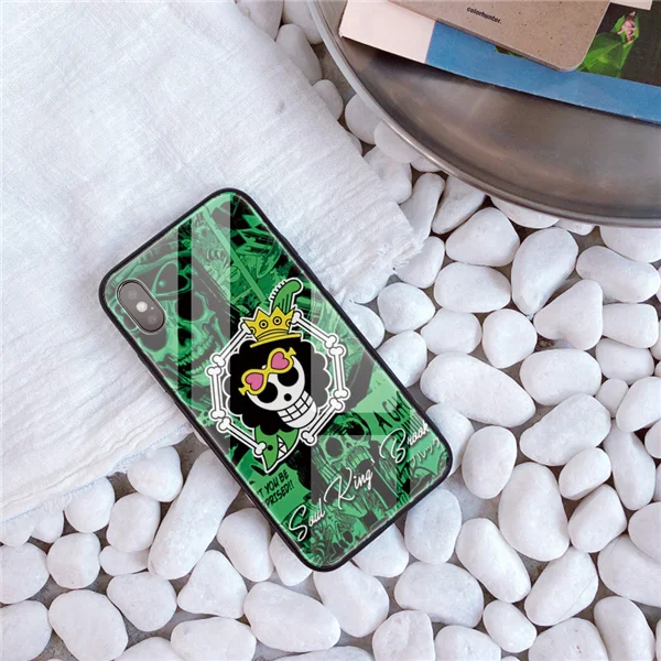 Цельный заказной стеклянный чехол для телефона для iPhone 11 Pro X R S MAX Чехол DIY Обезьяна D Луффи чехол для телефона для iPhone 8 6s 7 Plus - Цвет: 2000