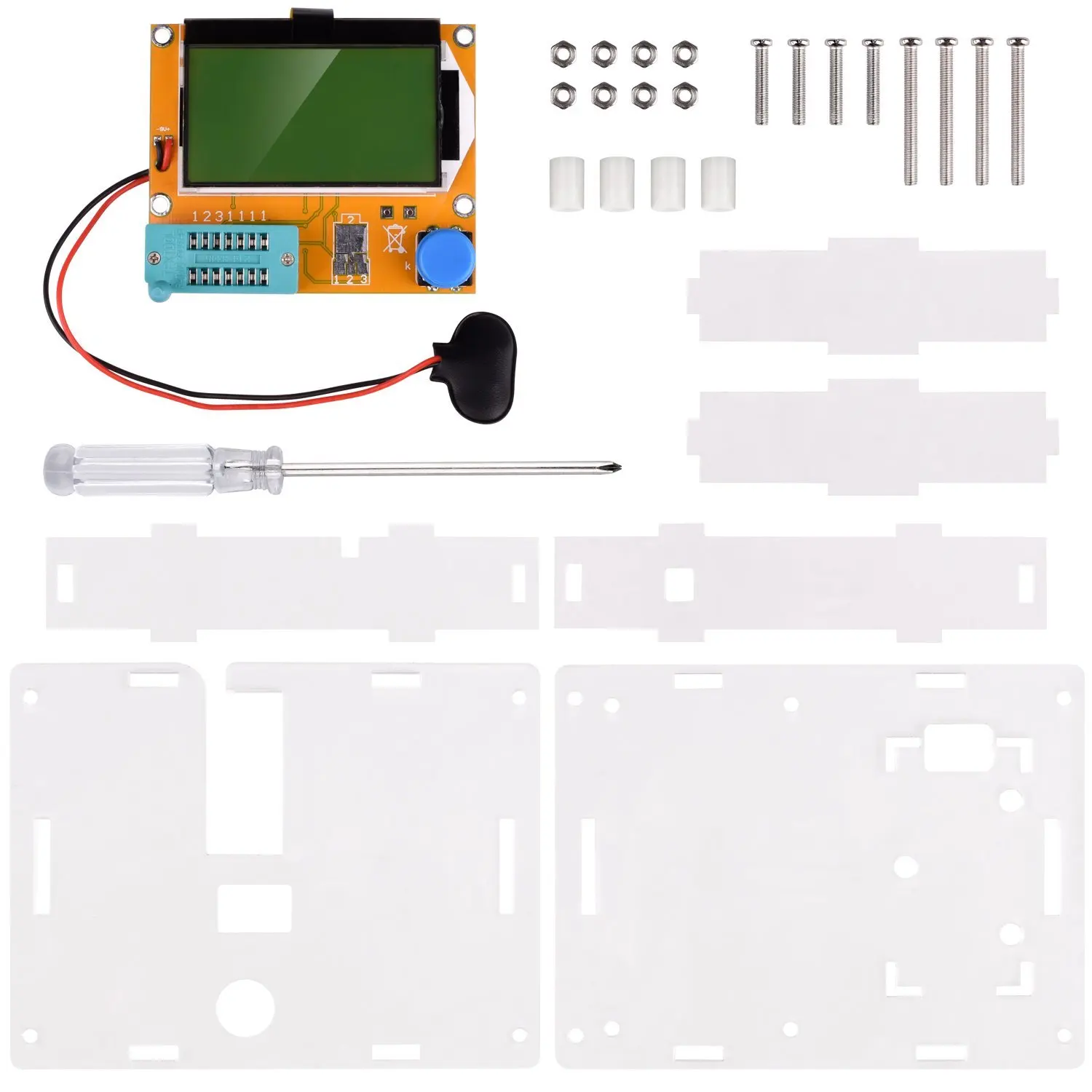 Miroad Многофункциональный измеритель DIY kit Mega 328 Графический Транзистор тестер NPN PNP