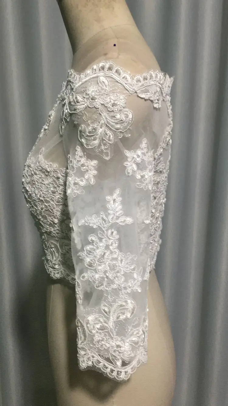 Благородная Свадебная куртка WEISS с бисером новый пиджак открытыми плечами и